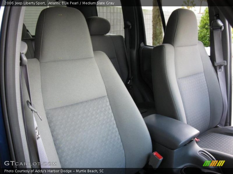 Atlantic Blue Pearl / Medium Slate Gray 2006 Jeep Liberty Sport