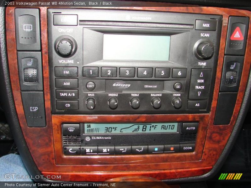 Black / Black 2003 Volkswagen Passat W8 4Motion Sedan