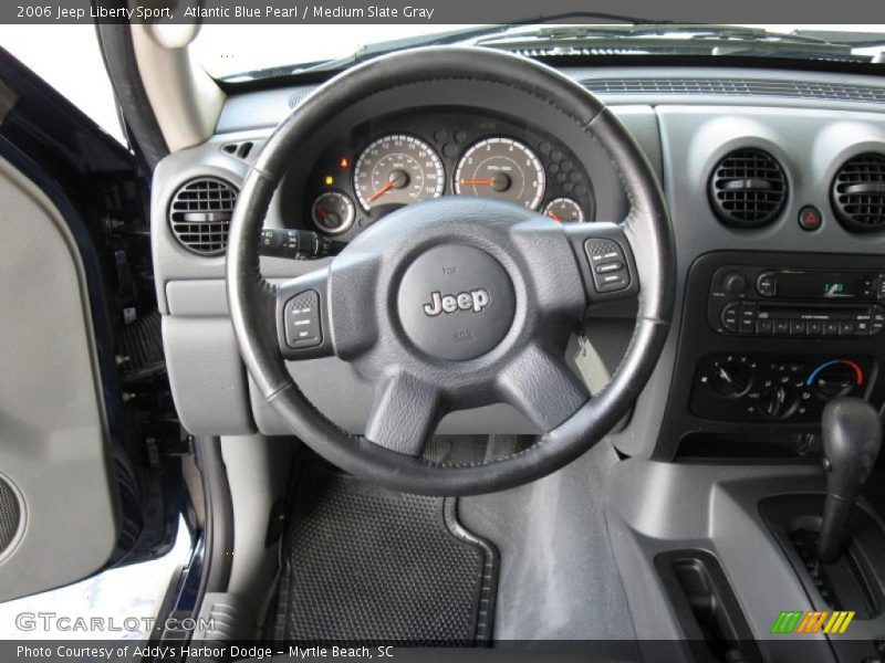 Atlantic Blue Pearl / Medium Slate Gray 2006 Jeep Liberty Sport