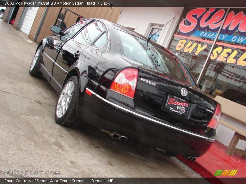 Black / Black 2003 Volkswagen Passat W8 4Motion Sedan