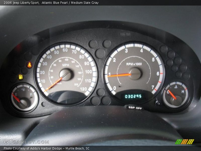 Atlantic Blue Pearl / Medium Slate Gray 2006 Jeep Liberty Sport