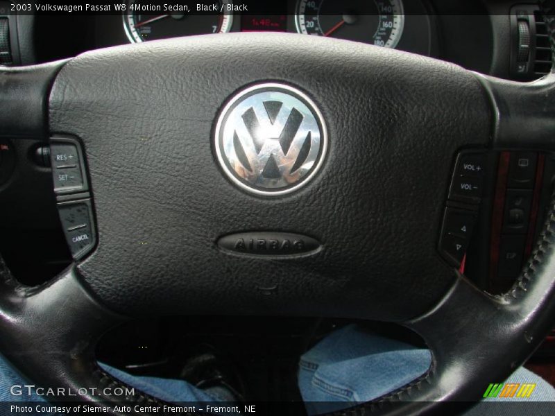 Black / Black 2003 Volkswagen Passat W8 4Motion Sedan