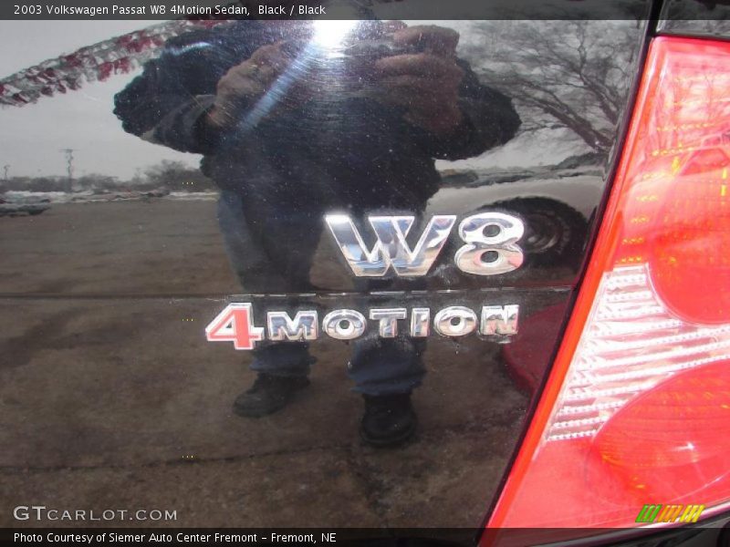 Black / Black 2003 Volkswagen Passat W8 4Motion Sedan