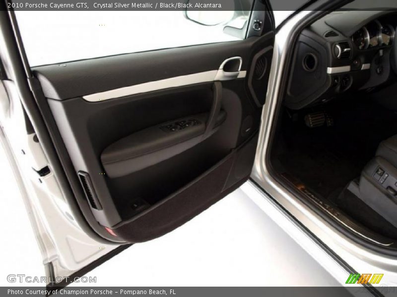 Crystal Silver Metallic / Black/Black Alcantara 2010 Porsche Cayenne GTS