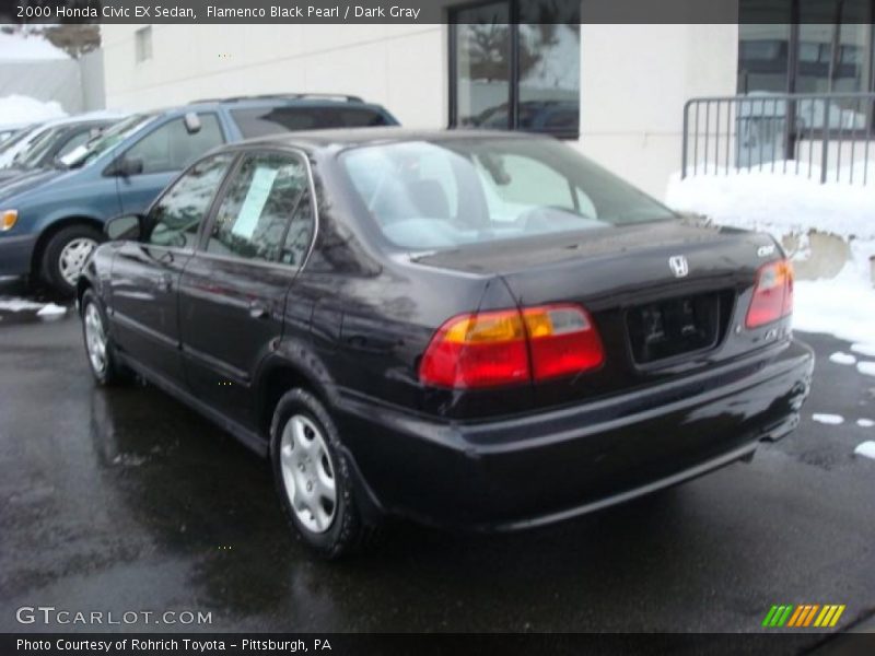 Flamenco Black Pearl / Dark Gray 2000 Honda Civic EX Sedan