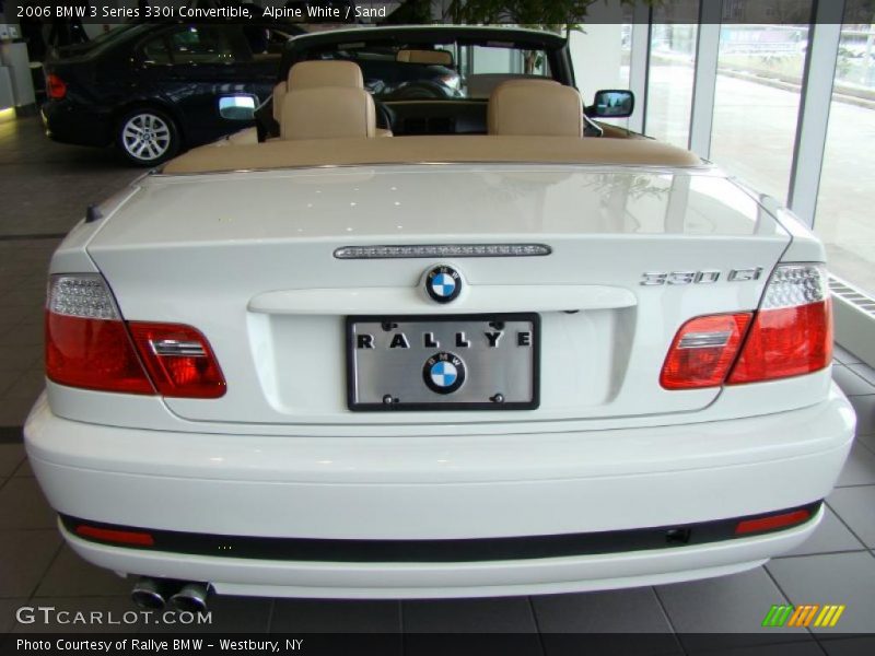 Alpine White / Sand 2006 BMW 3 Series 330i Convertible