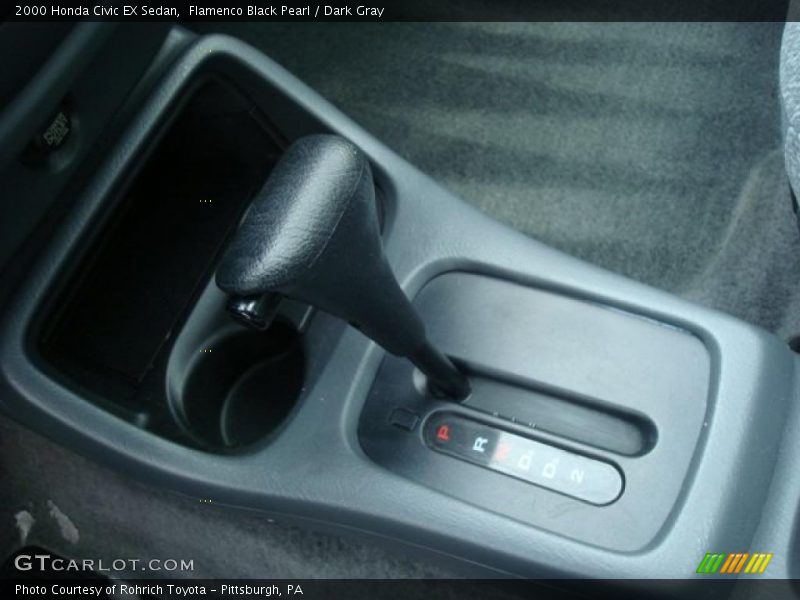 Flamenco Black Pearl / Dark Gray 2000 Honda Civic EX Sedan