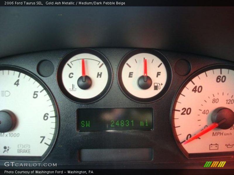 Gold Ash Metallic / Medium/Dark Pebble Beige 2006 Ford Taurus SEL