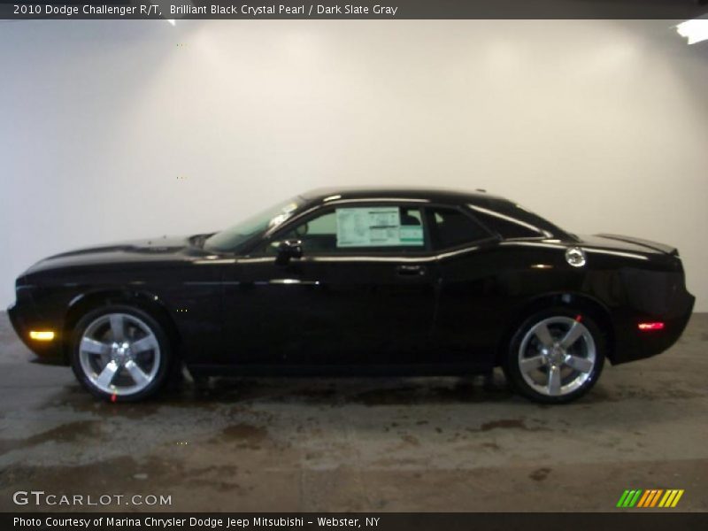 Brilliant Black Crystal Pearl / Dark Slate Gray 2010 Dodge Challenger R/T