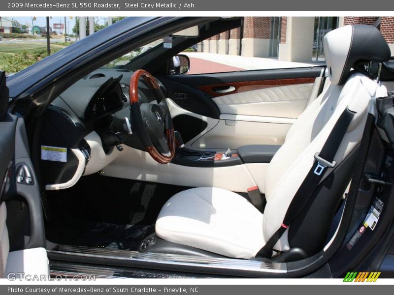 Steel Grey Metallic / Ash 2009 Mercedes-Benz SL 550 Roadster
