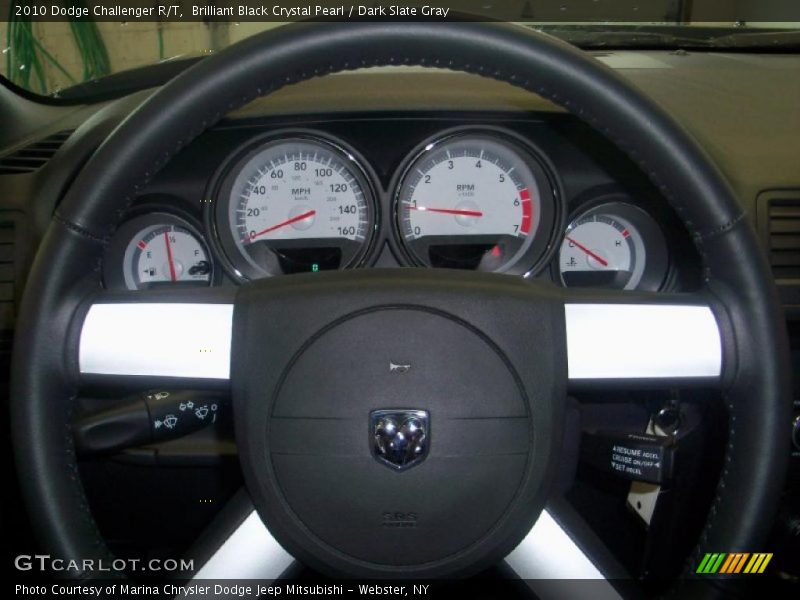 Brilliant Black Crystal Pearl / Dark Slate Gray 2010 Dodge Challenger R/T