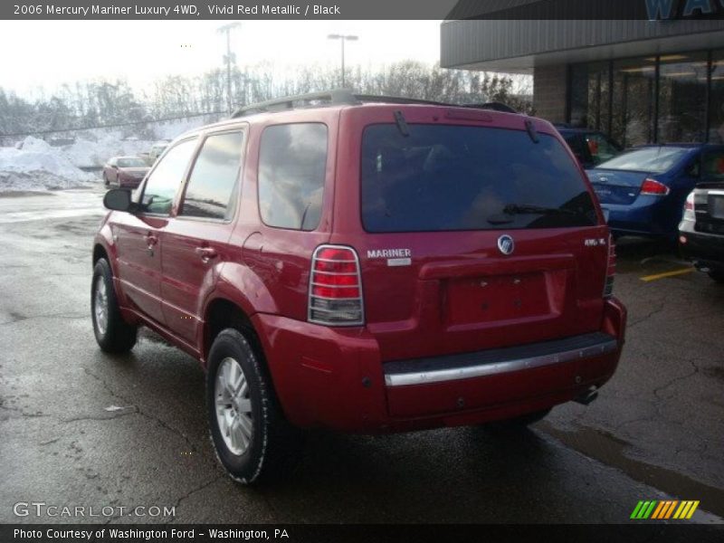 Vivid Red Metallic / Black 2006 Mercury Mariner Luxury 4WD