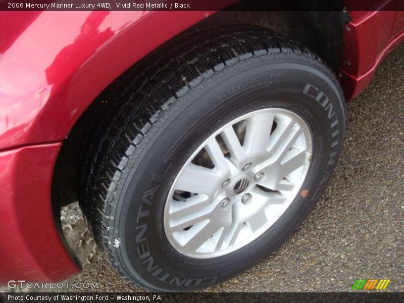 Vivid Red Metallic / Black 2006 Mercury Mariner Luxury 4WD