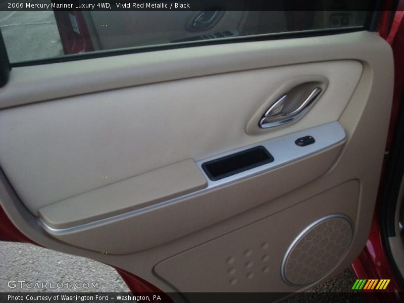 Vivid Red Metallic / Black 2006 Mercury Mariner Luxury 4WD