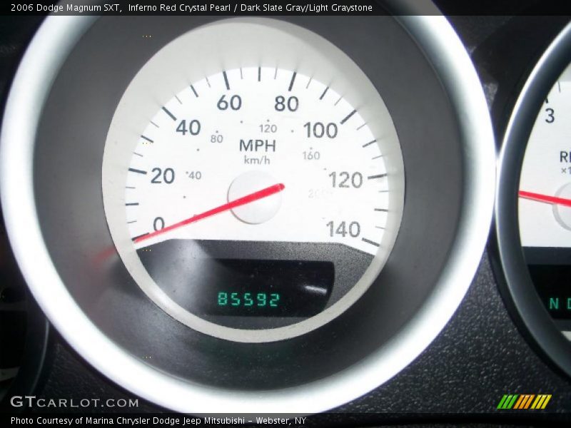 Inferno Red Crystal Pearl / Dark Slate Gray/Light Graystone 2006 Dodge Magnum SXT