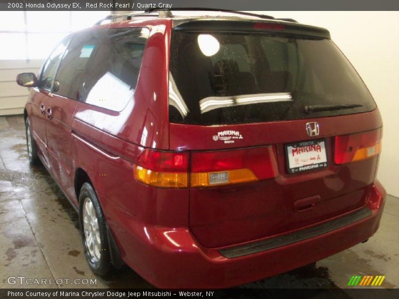 Red Rock Pearl / Quartz Gray 2002 Honda Odyssey EX