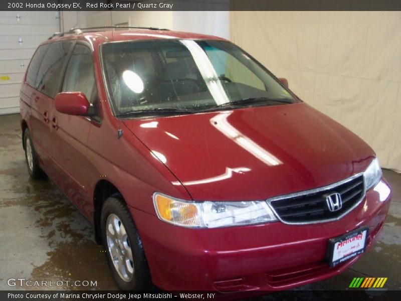 Red Rock Pearl / Quartz Gray 2002 Honda Odyssey EX