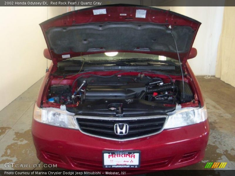Red Rock Pearl / Quartz Gray 2002 Honda Odyssey EX