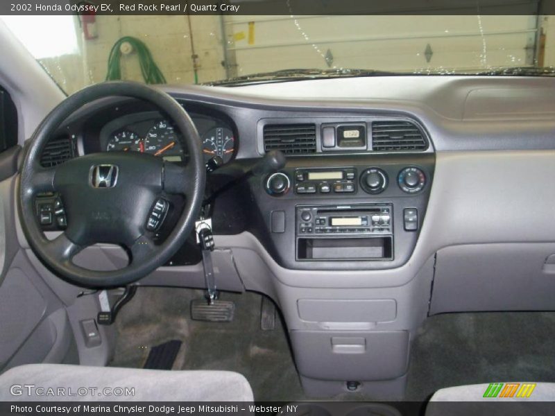 Red Rock Pearl / Quartz Gray 2002 Honda Odyssey EX