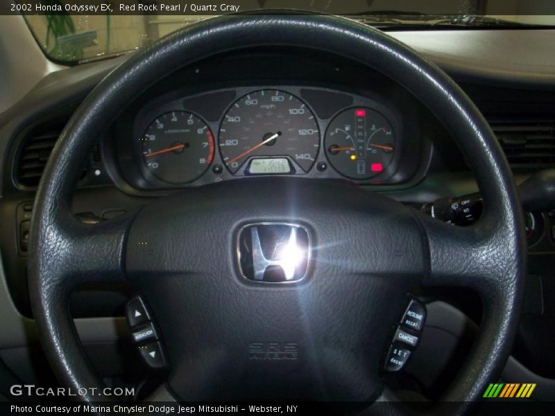 Red Rock Pearl / Quartz Gray 2002 Honda Odyssey EX