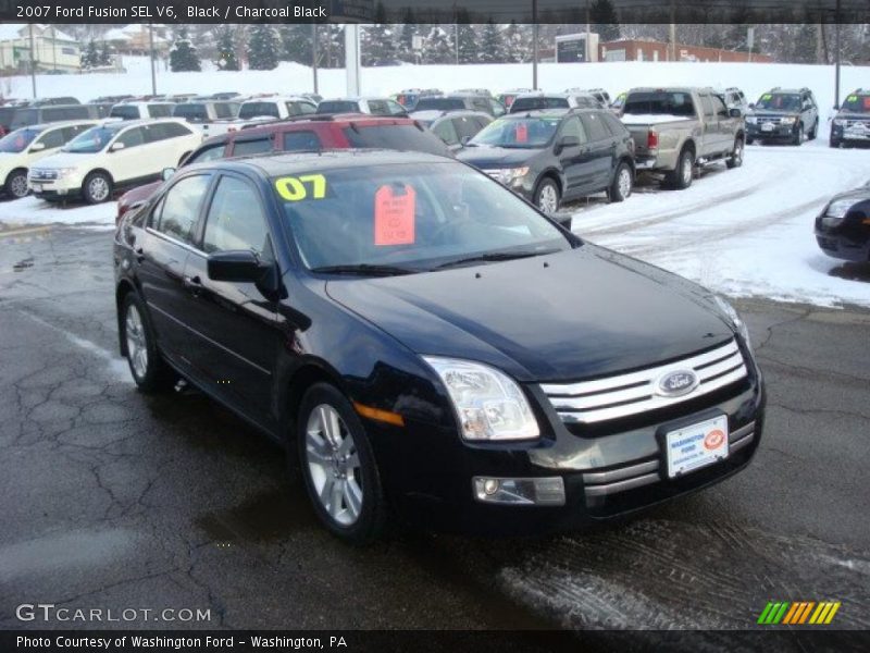 Black / Charcoal Black 2007 Ford Fusion SEL V6