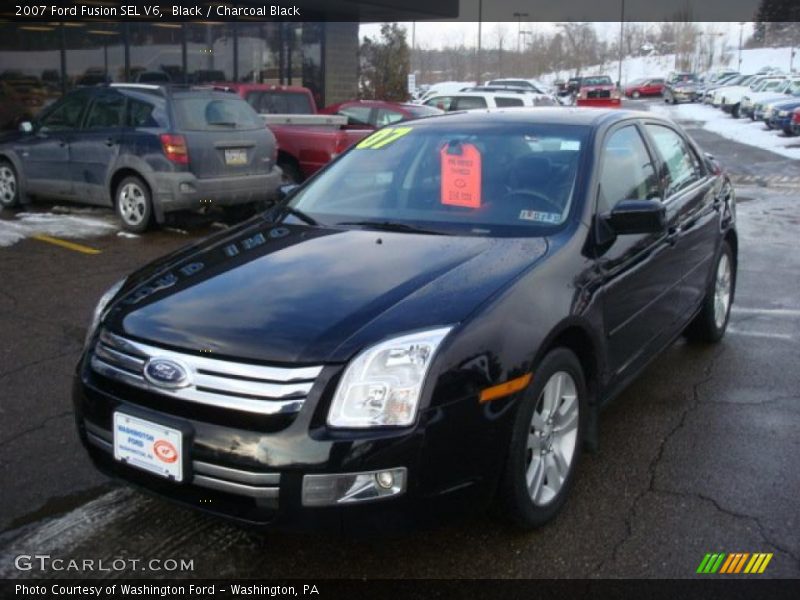 Black / Charcoal Black 2007 Ford Fusion SEL V6