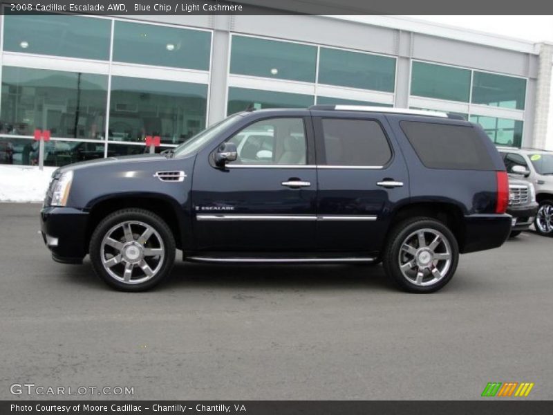 Blue Chip / Light Cashmere 2008 Cadillac Escalade AWD