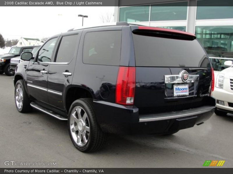 Blue Chip / Light Cashmere 2008 Cadillac Escalade AWD