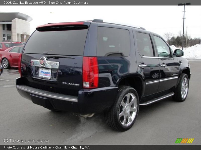 Blue Chip / Light Cashmere 2008 Cadillac Escalade AWD