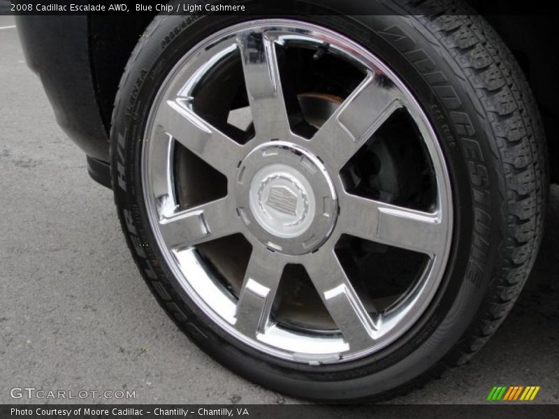 Blue Chip / Light Cashmere 2008 Cadillac Escalade AWD