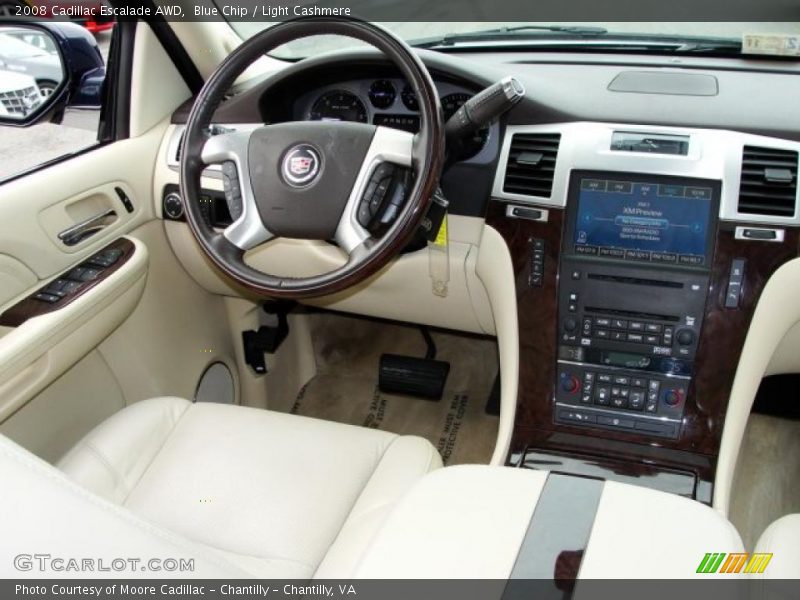 Blue Chip / Light Cashmere 2008 Cadillac Escalade AWD