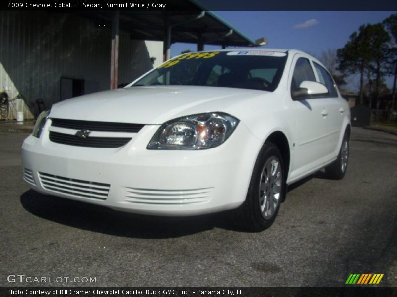 Summit White / Gray 2009 Chevrolet Cobalt LT Sedan