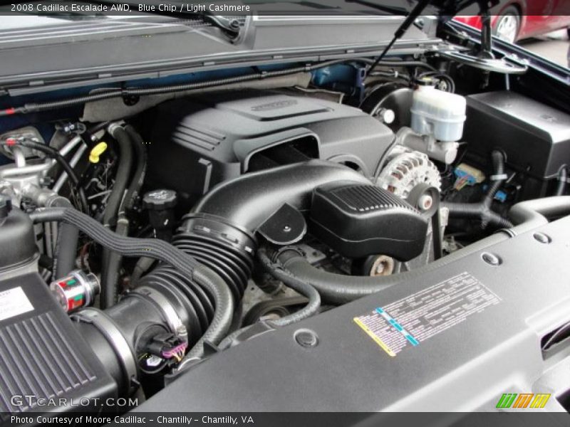 Blue Chip / Light Cashmere 2008 Cadillac Escalade AWD