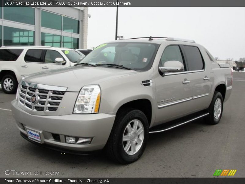Quicksilver / Cocoa/Light Cashmere 2007 Cadillac Escalade EXT AWD