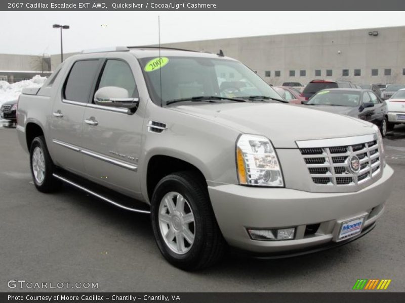 Quicksilver / Cocoa/Light Cashmere 2007 Cadillac Escalade EXT AWD