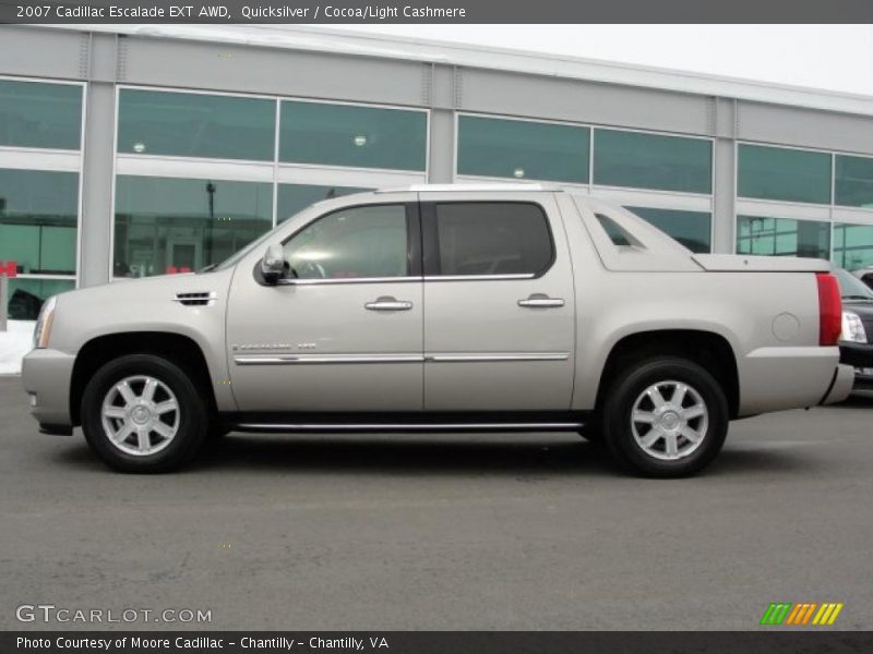 Quicksilver / Cocoa/Light Cashmere 2007 Cadillac Escalade EXT AWD