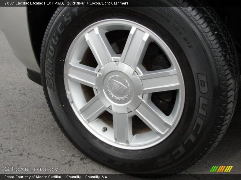Quicksilver / Cocoa/Light Cashmere 2007 Cadillac Escalade EXT AWD