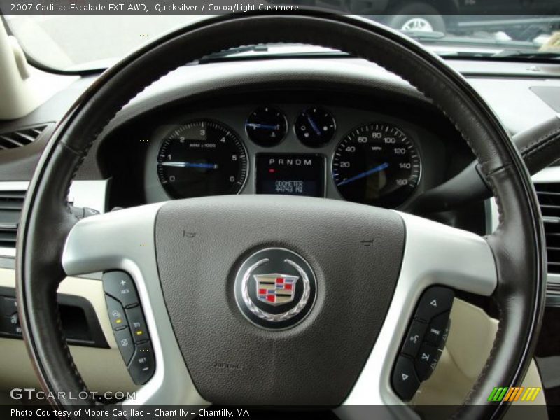 Quicksilver / Cocoa/Light Cashmere 2007 Cadillac Escalade EXT AWD