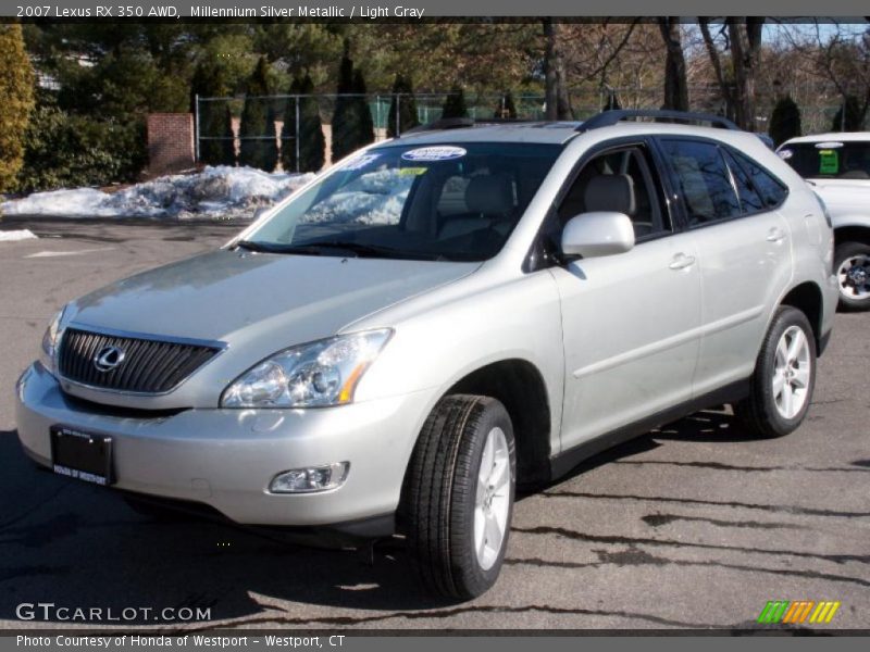 Millennium Silver Metallic / Light Gray 2007 Lexus RX 350 AWD