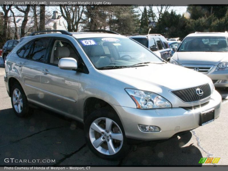 Millennium Silver Metallic / Light Gray 2007 Lexus RX 350 AWD