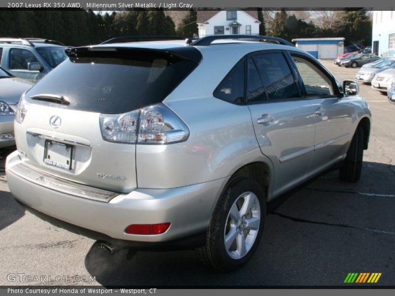 Millennium Silver Metallic / Light Gray 2007 Lexus RX 350 AWD