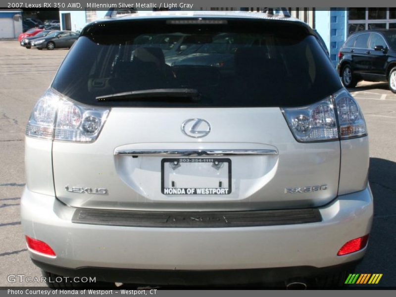 Millennium Silver Metallic / Light Gray 2007 Lexus RX 350 AWD