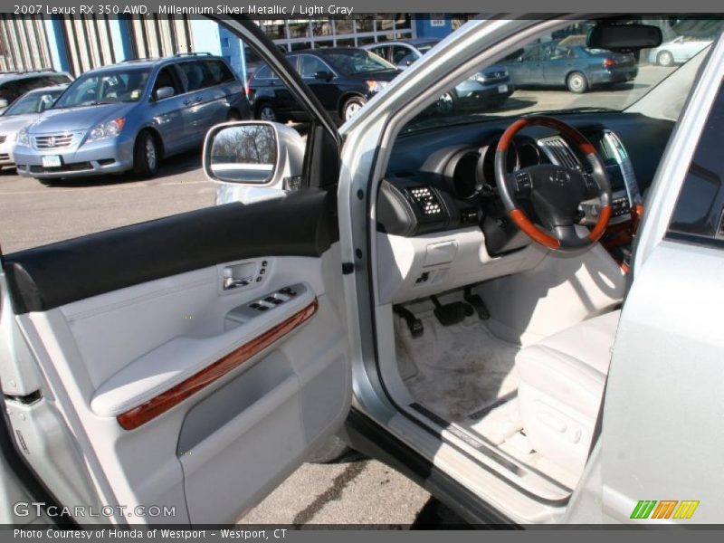 Millennium Silver Metallic / Light Gray 2007 Lexus RX 350 AWD