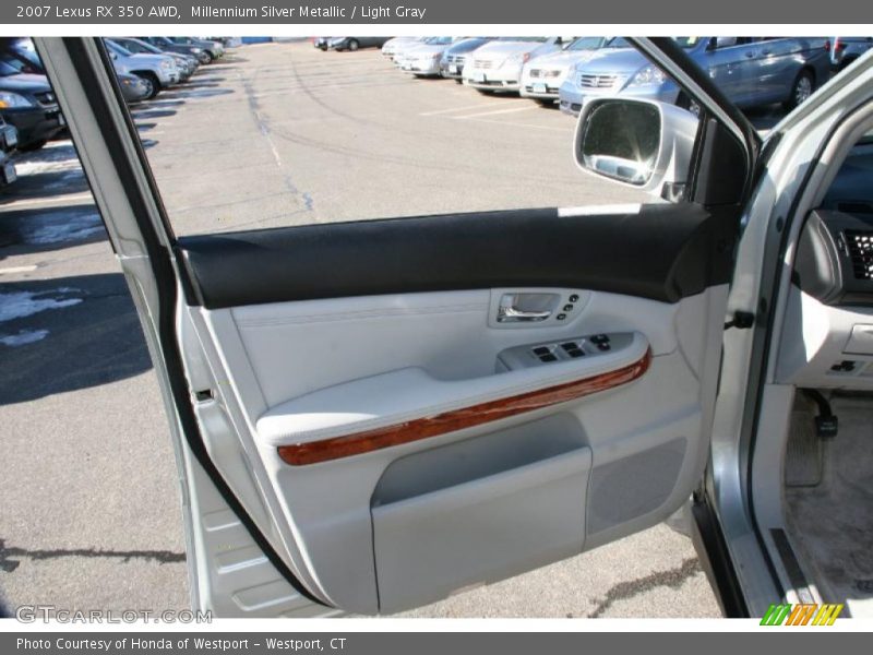 Millennium Silver Metallic / Light Gray 2007 Lexus RX 350 AWD