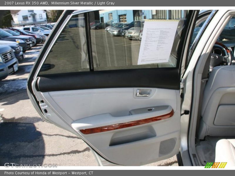 Millennium Silver Metallic / Light Gray 2007 Lexus RX 350 AWD