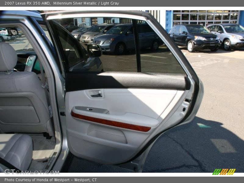 Millennium Silver Metallic / Light Gray 2007 Lexus RX 350 AWD