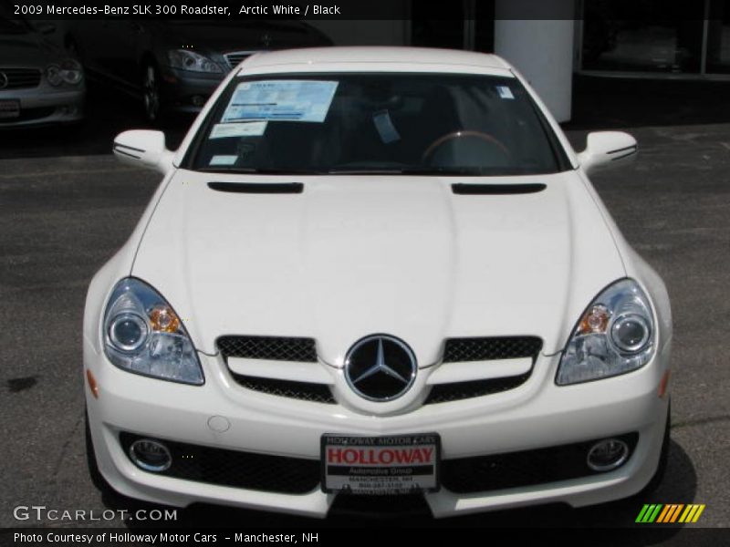 Arctic White / Black 2009 Mercedes-Benz SLK 300 Roadster