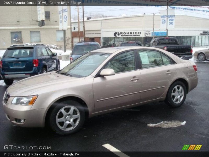 Golden Beige / Beige 2007 Hyundai Sonata SE V6