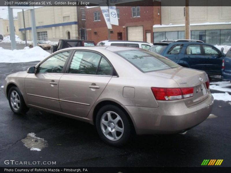 Golden Beige / Beige 2007 Hyundai Sonata SE V6