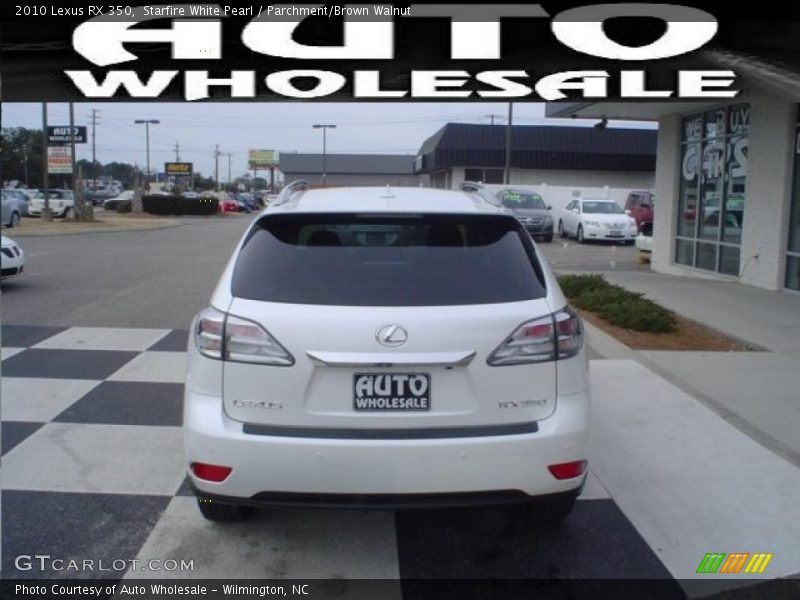 Starfire White Pearl / Parchment/Brown Walnut 2010 Lexus RX 350